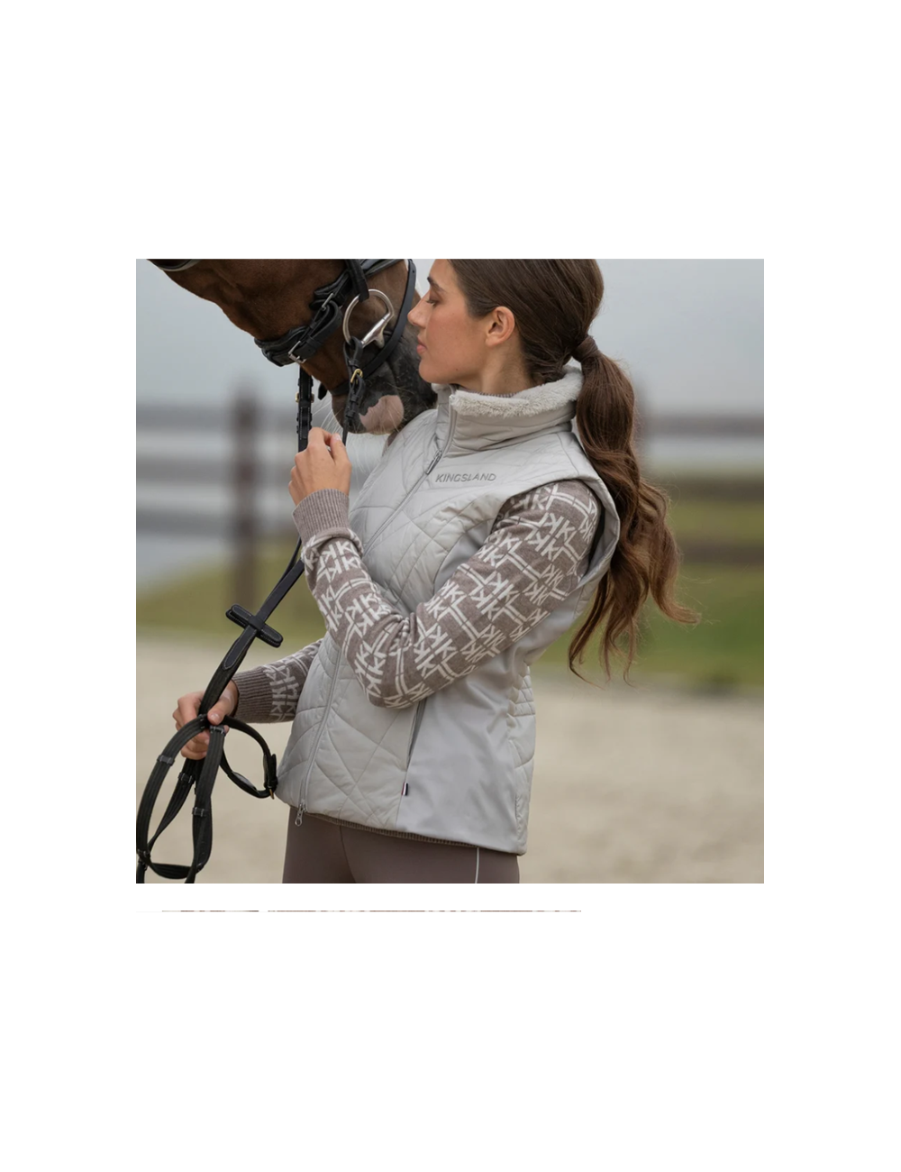 Pull col roulé laine KINGSLAND – KL Brandmark | Équitation