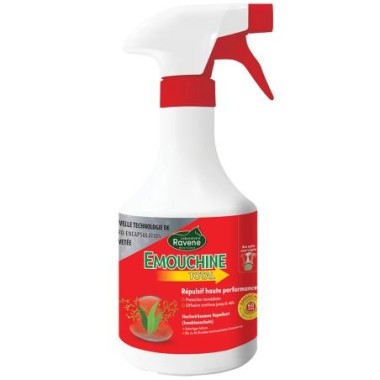 EMOUCHINE TOTAL 900 ml – Répulsif longue durée contre les insectes du cheval