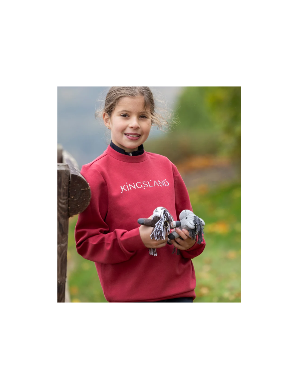 Sweat-shirt KINGSLAND glitter – Sweat cavalier enfant